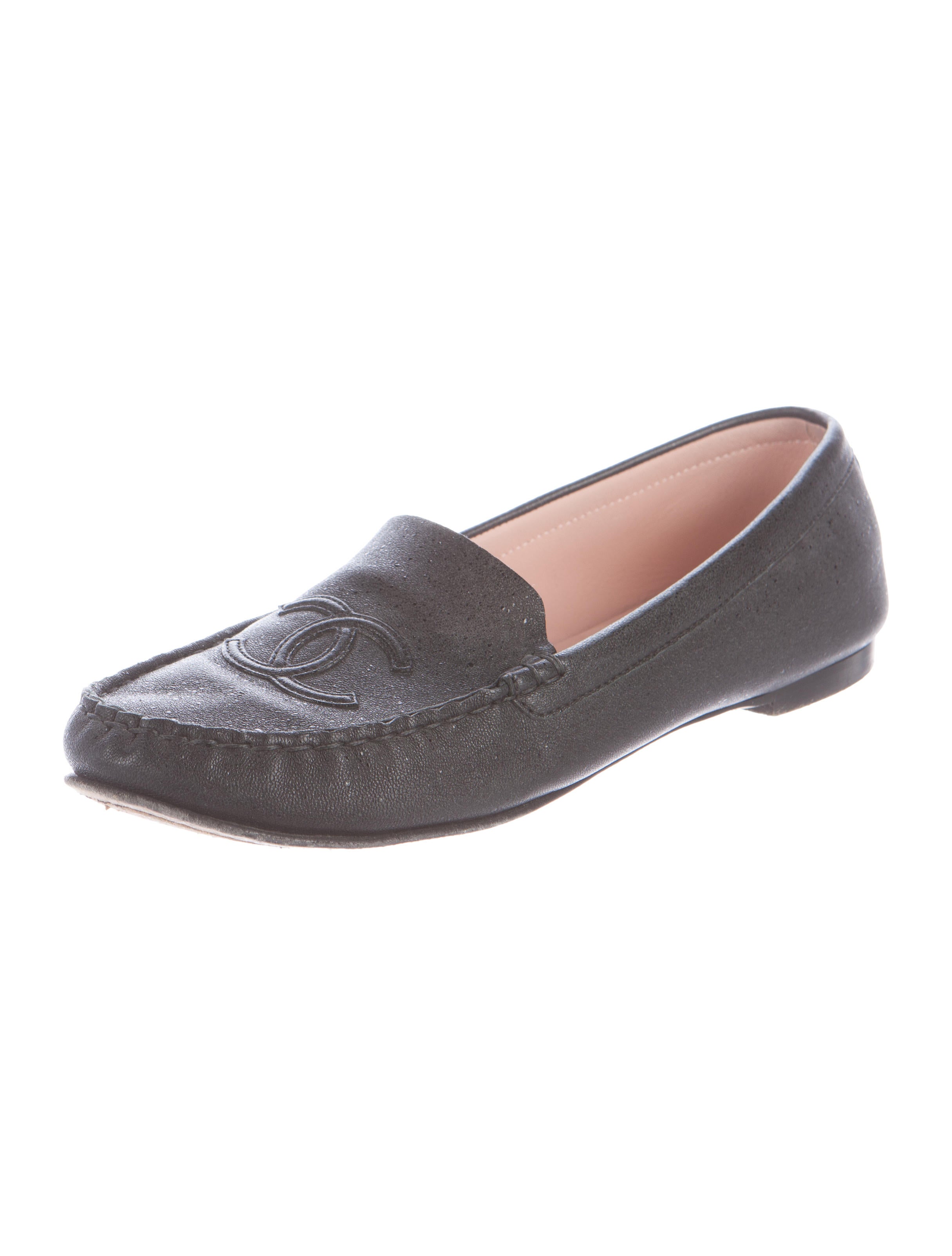 Chanel Leather CC Loafers Shoes CHA181642 The RealReal