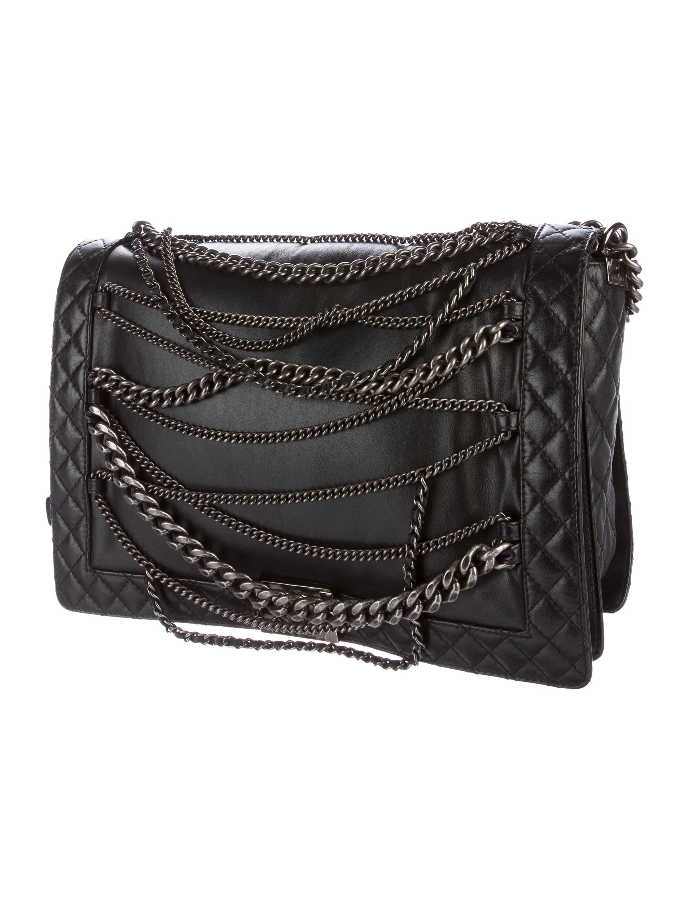 Chanel Enchained XL Boy Bag Handbags CHA185155 The RealReal