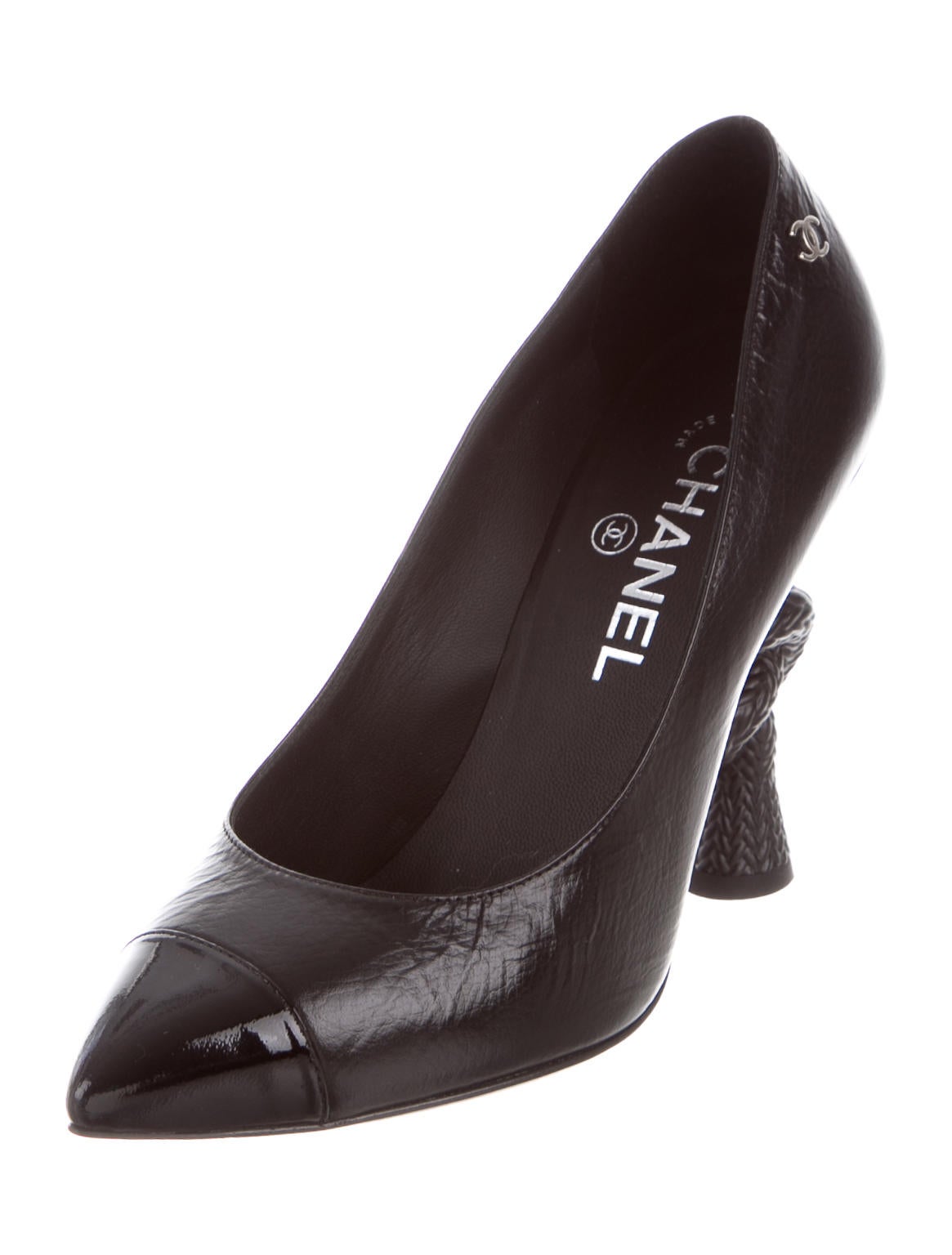 Chanel Cap-Toe Knot Heel Pumps