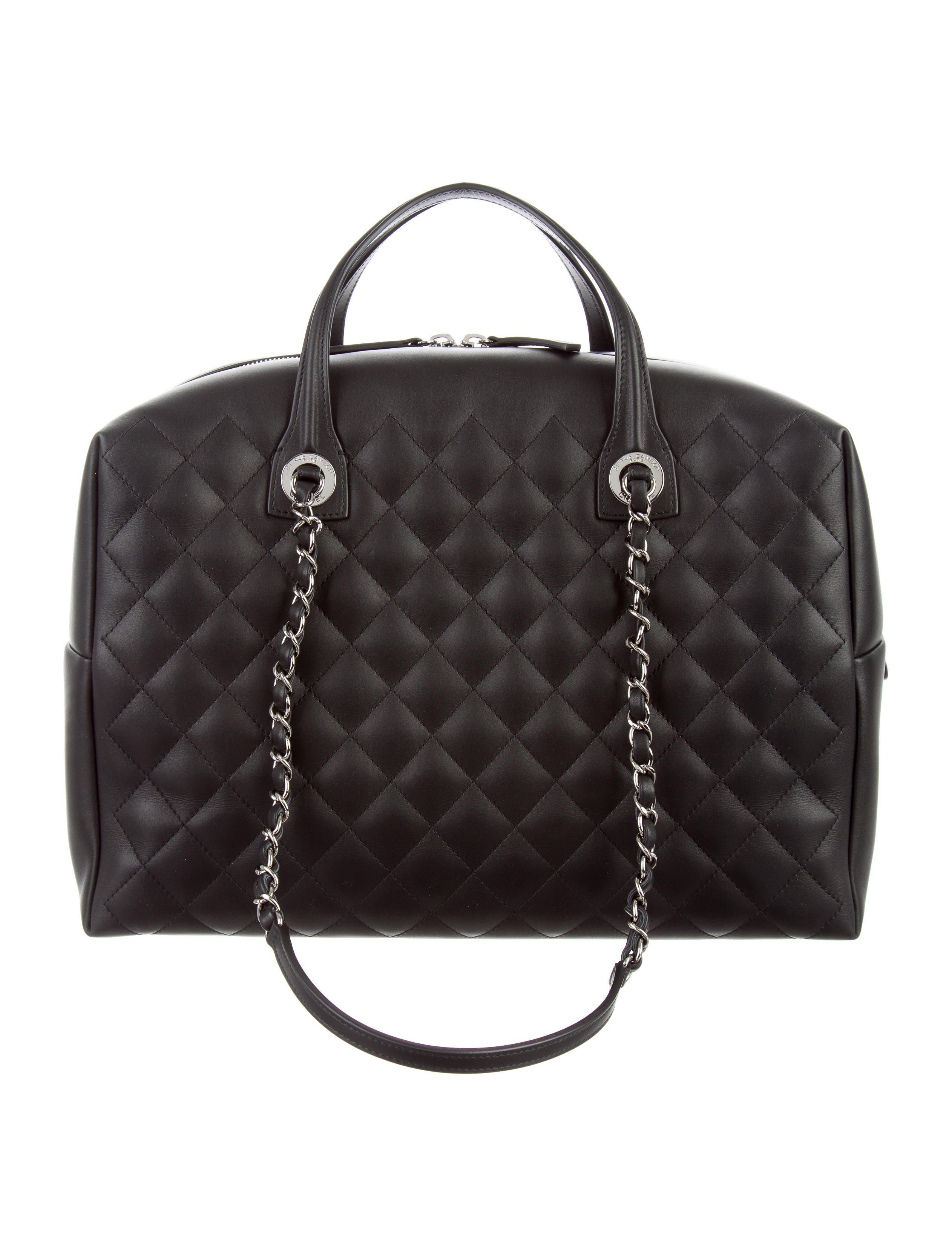 Chanel 2016 Large Feather Weight Bowling Bag Handbags CHA186308