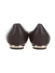 Chanel Leather Pointed-Toe Flats