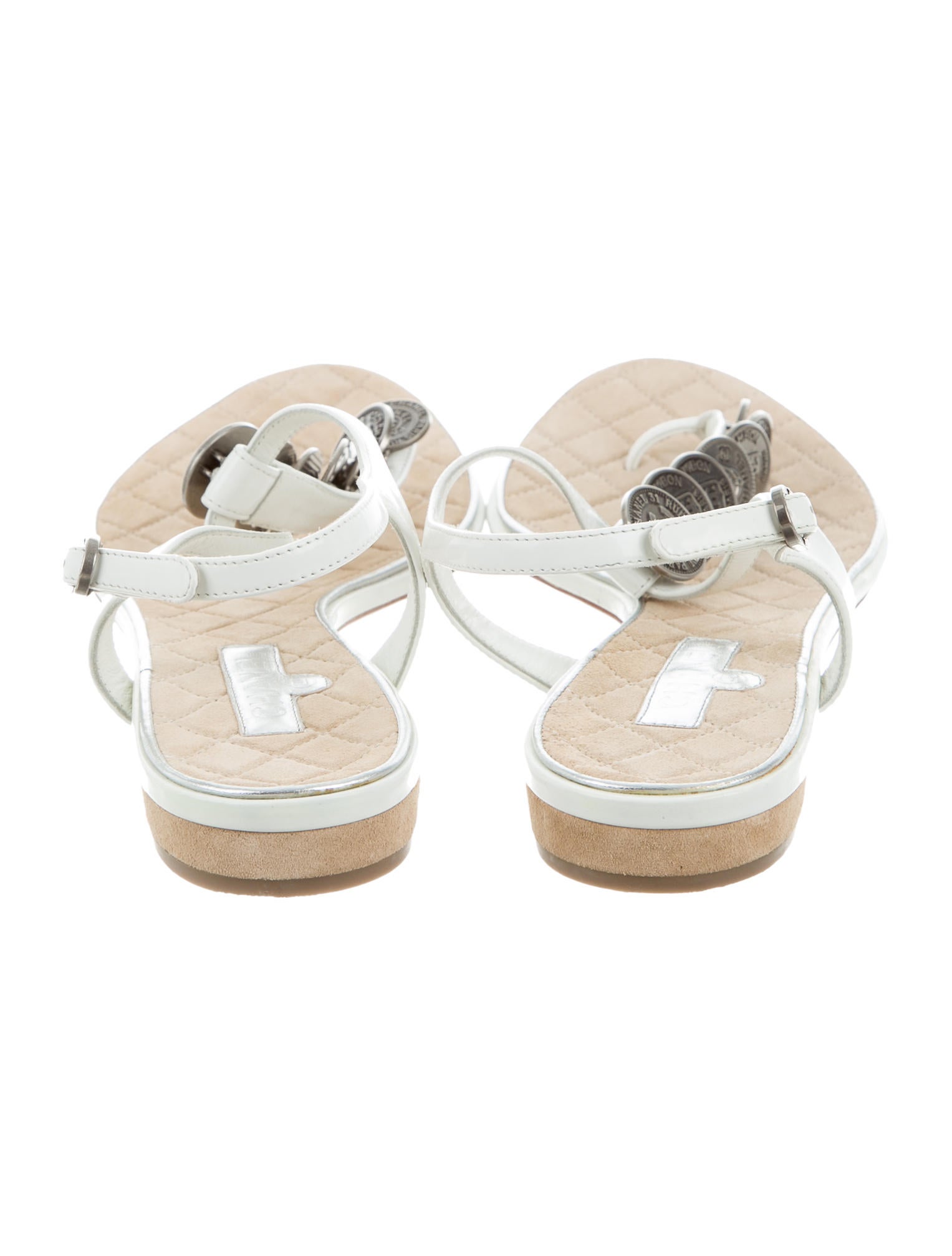 Chanel Medallion T-Strap Sandals - Shoes - CHA187312 | The RealReal