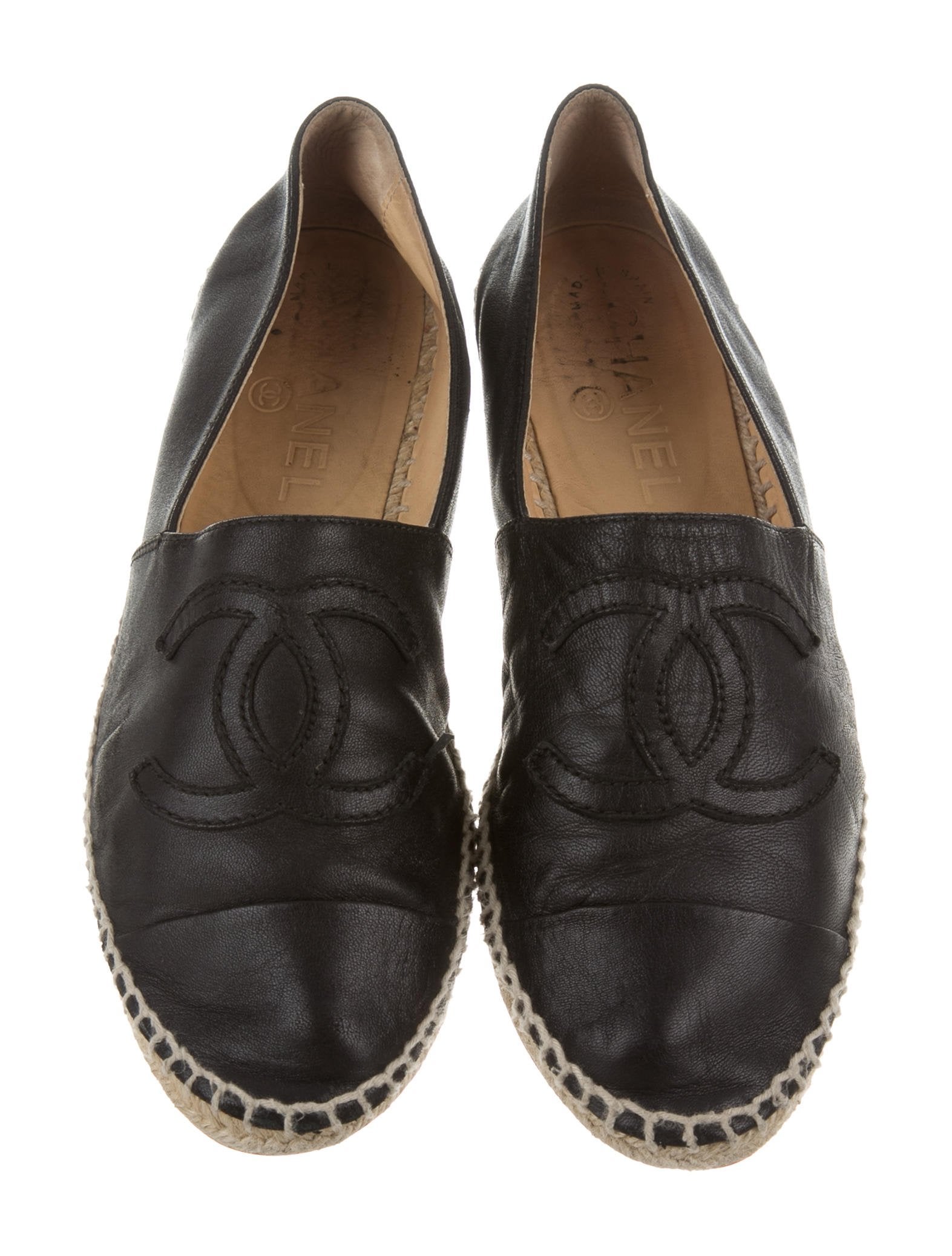 Chanel Lambskin Espadrille Flats Shoes CHA187646 The Chanel Lambskin Espadrille Flats Shoes CHA187646 The