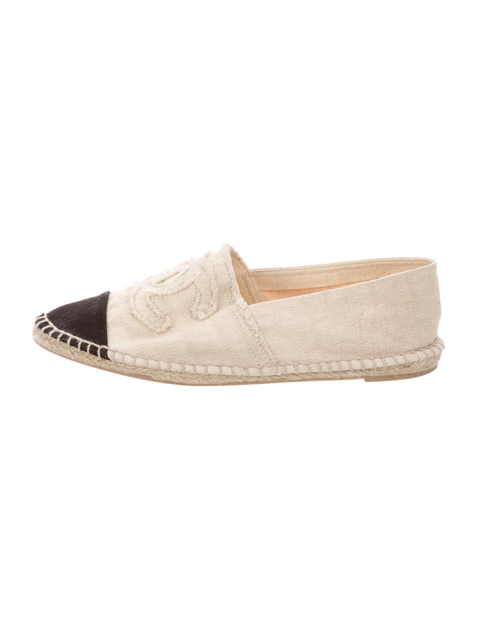 Chanel CC Canvas Espadrilles