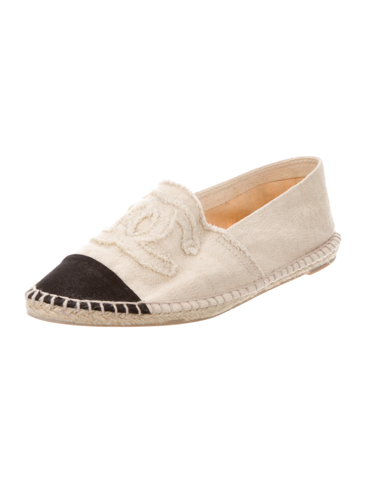 Chanel CC Canvas Espadrilles