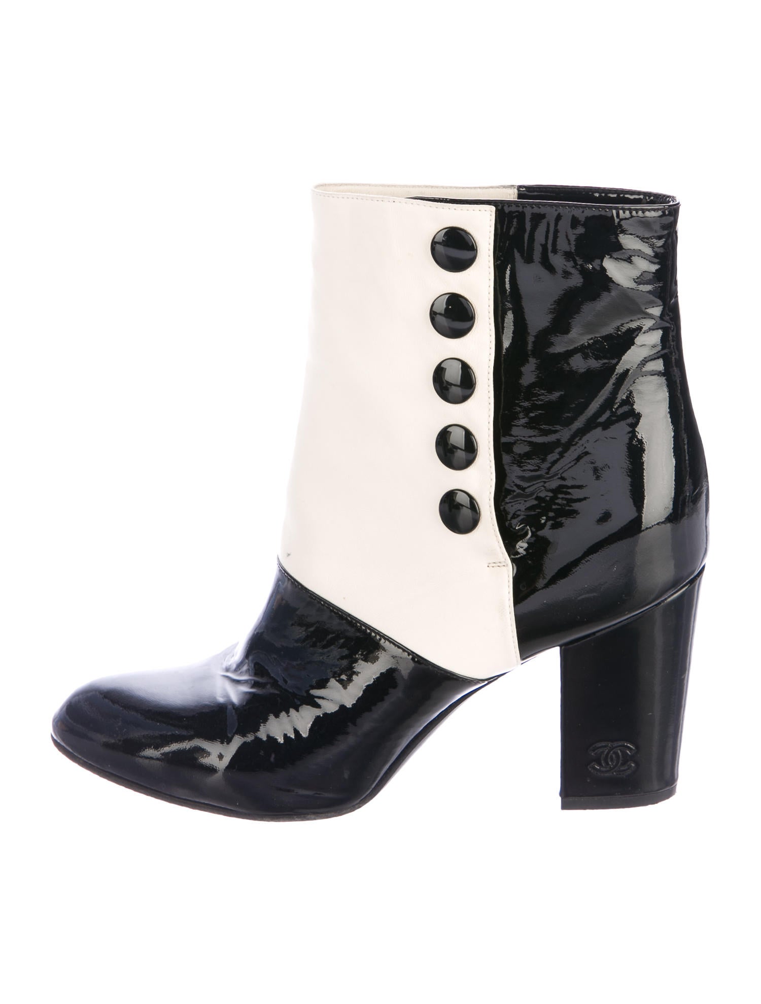 Chanel Leather Ankle Boots