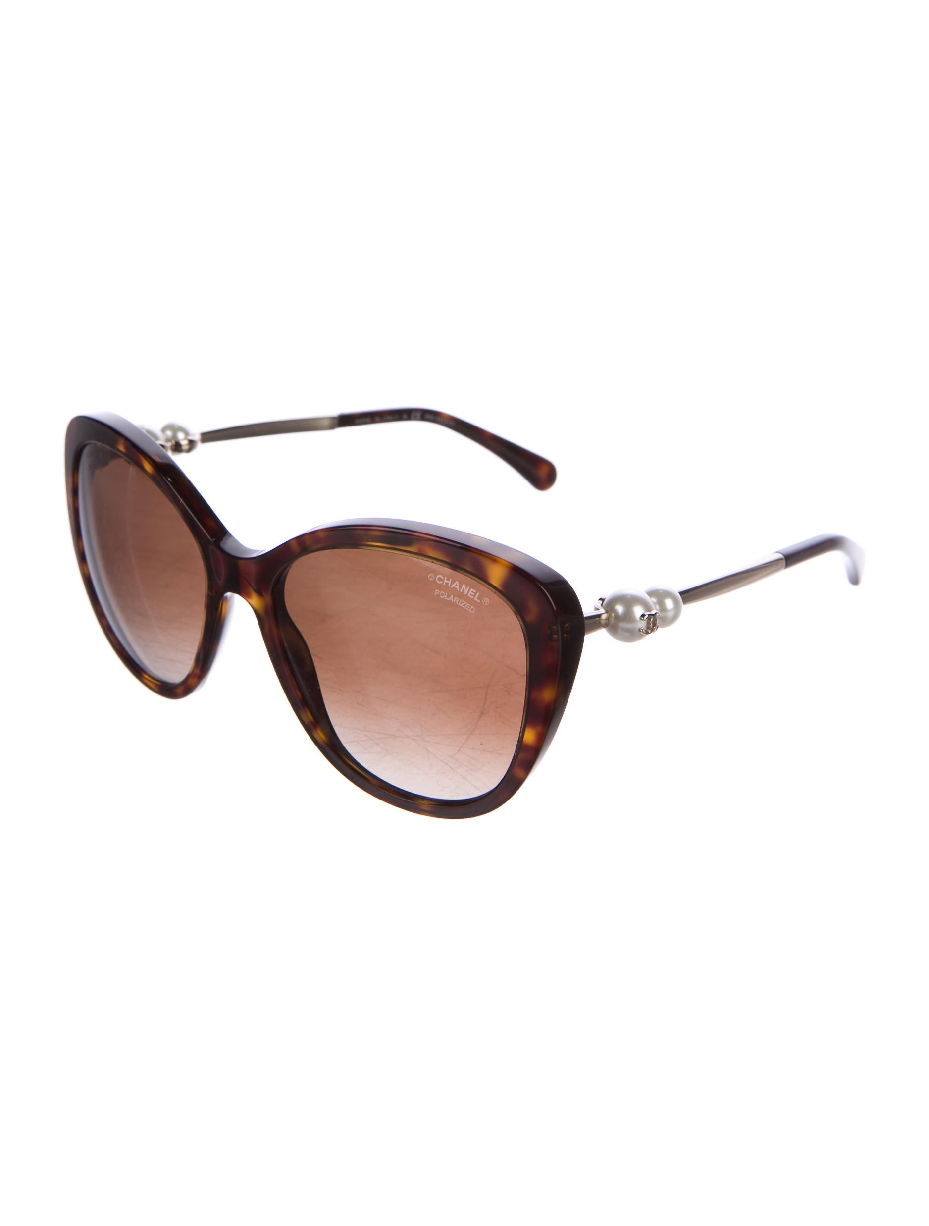 Chanel Polarized Butterfly Sunglasses Brown Sunglasses, Accessories