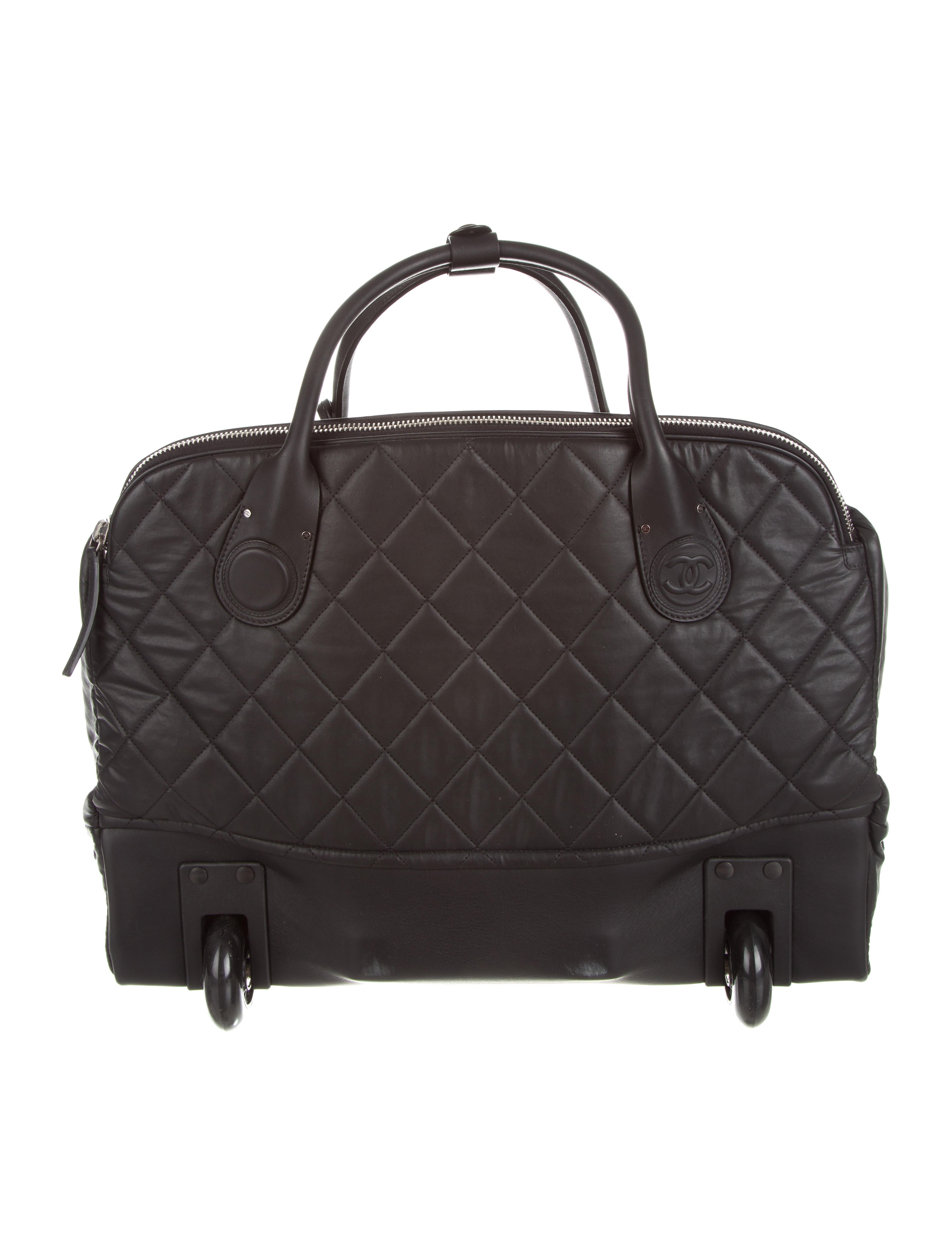 Chanel Quilted Trolley Luggage Handbags CHA192953 The RealReal