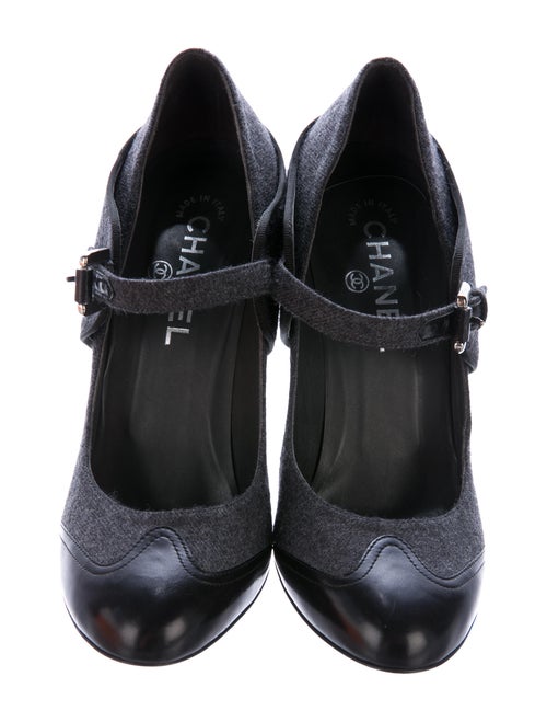 chanel white mary jane shoes