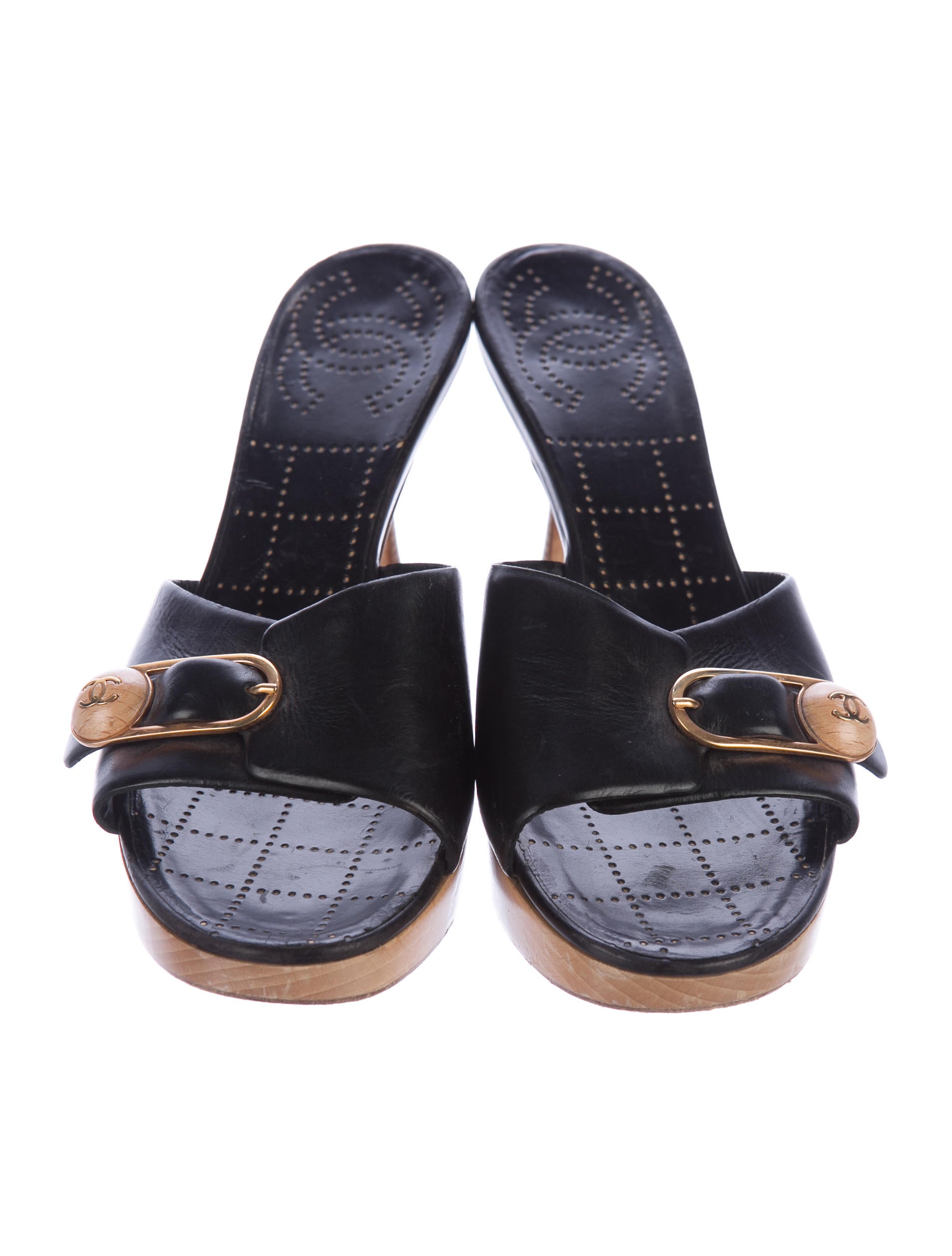 chanel slide shoes