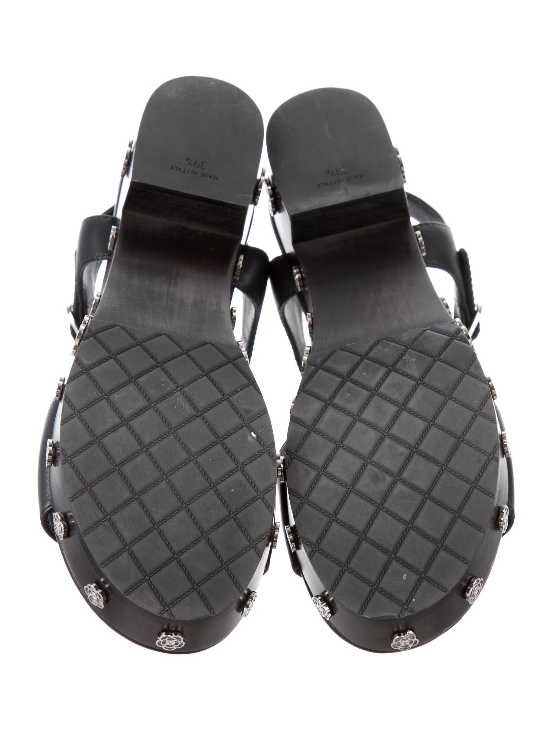 Chanel 2016 Camellia Platform Sandals Shoes CHA197438 The RealReal