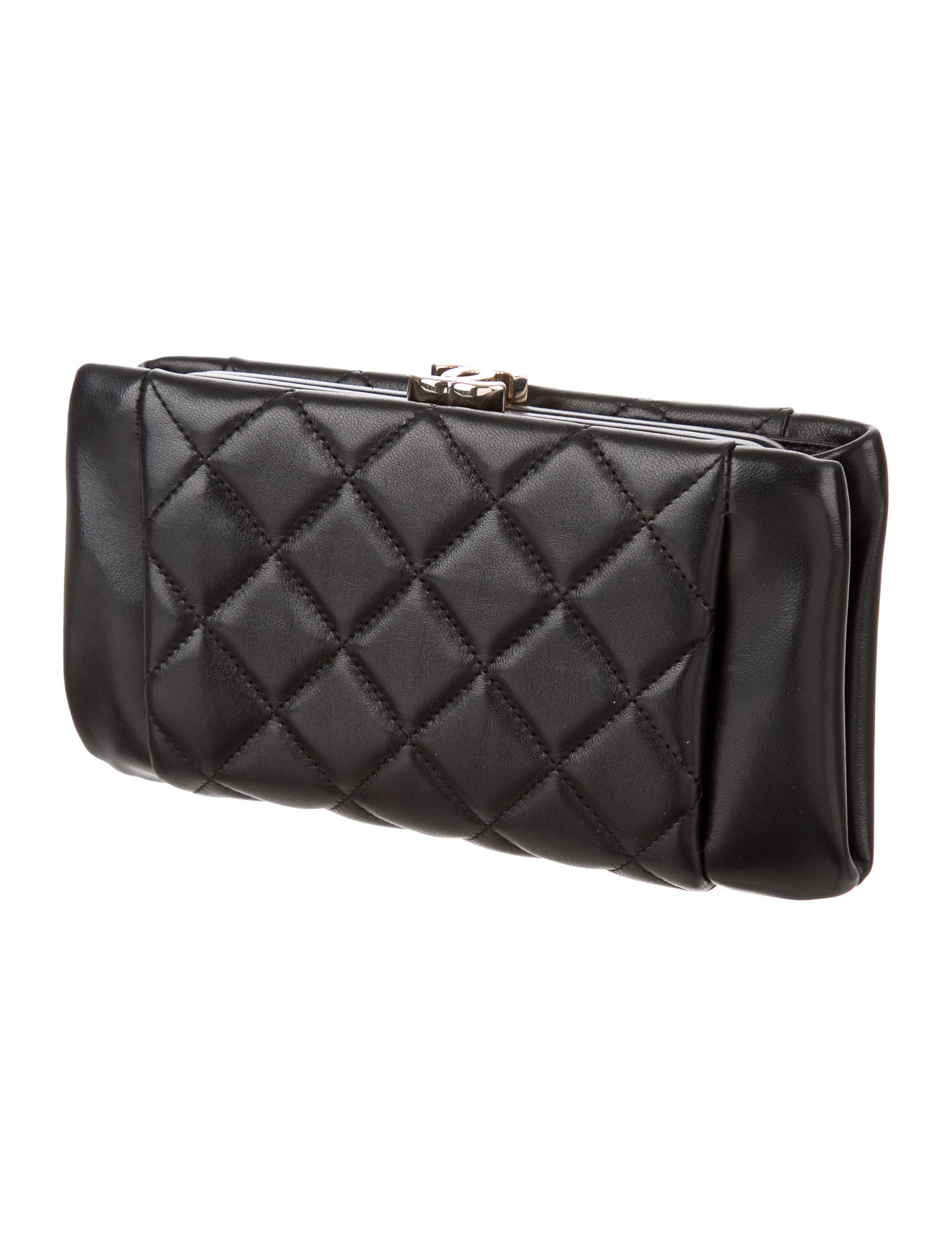 Chanel Quilted CC Clutch Handbags CHA197741 The RealReal
