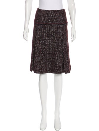 Chanel Pleated Tweed Skirt