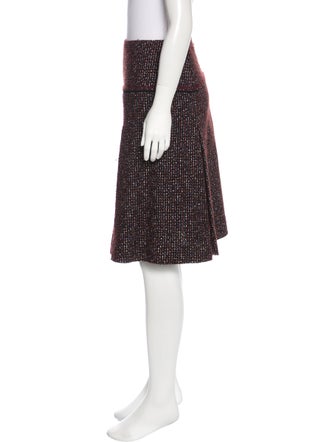 Chanel Pleated Tweed Skirt