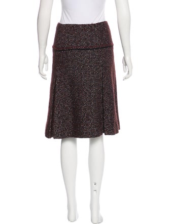 Chanel Pleated Tweed Skirt