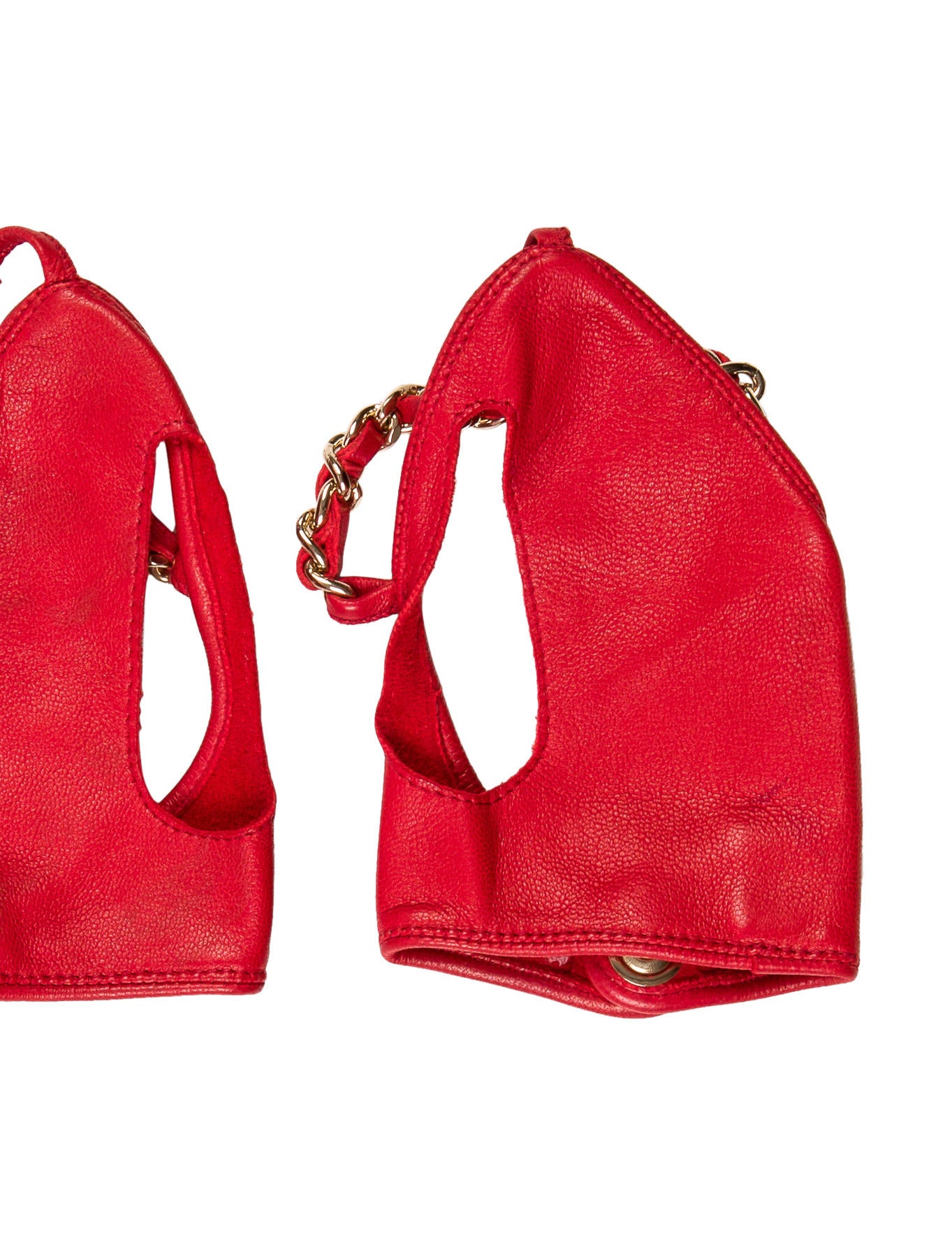 Chanel Fingerless ChainLink Gloves Accessories CHA198796 The RealReal