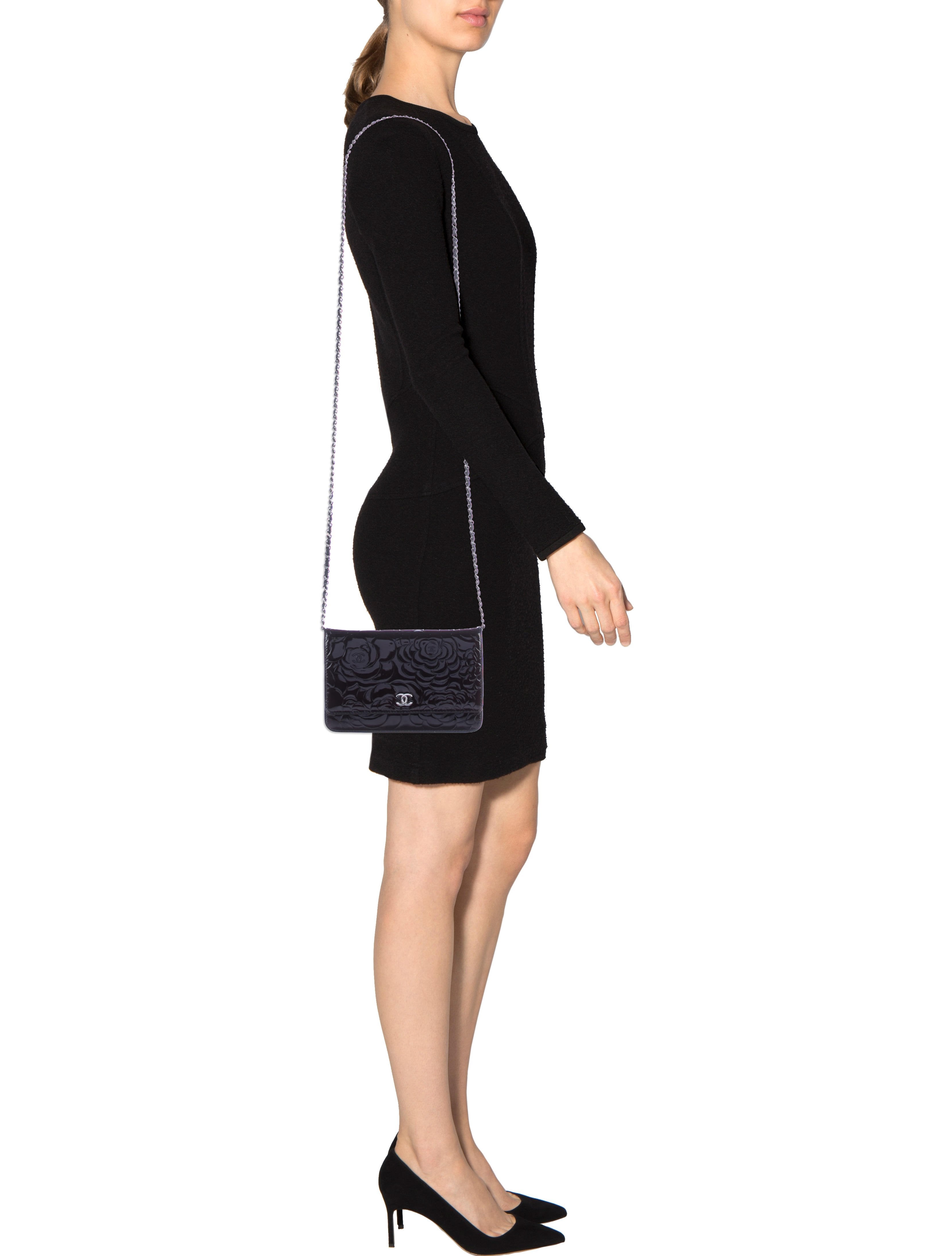 Chanel Camellia Wallet On Chain