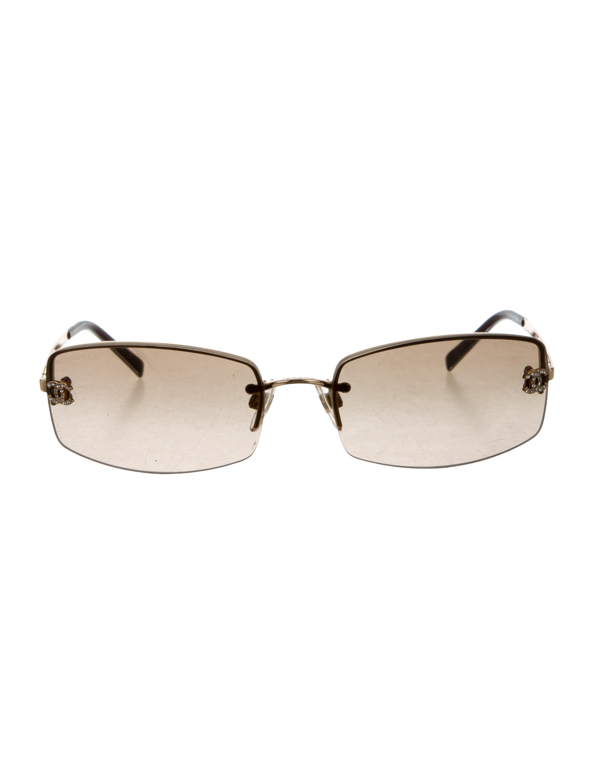 vintage chanel rimless sunglasses