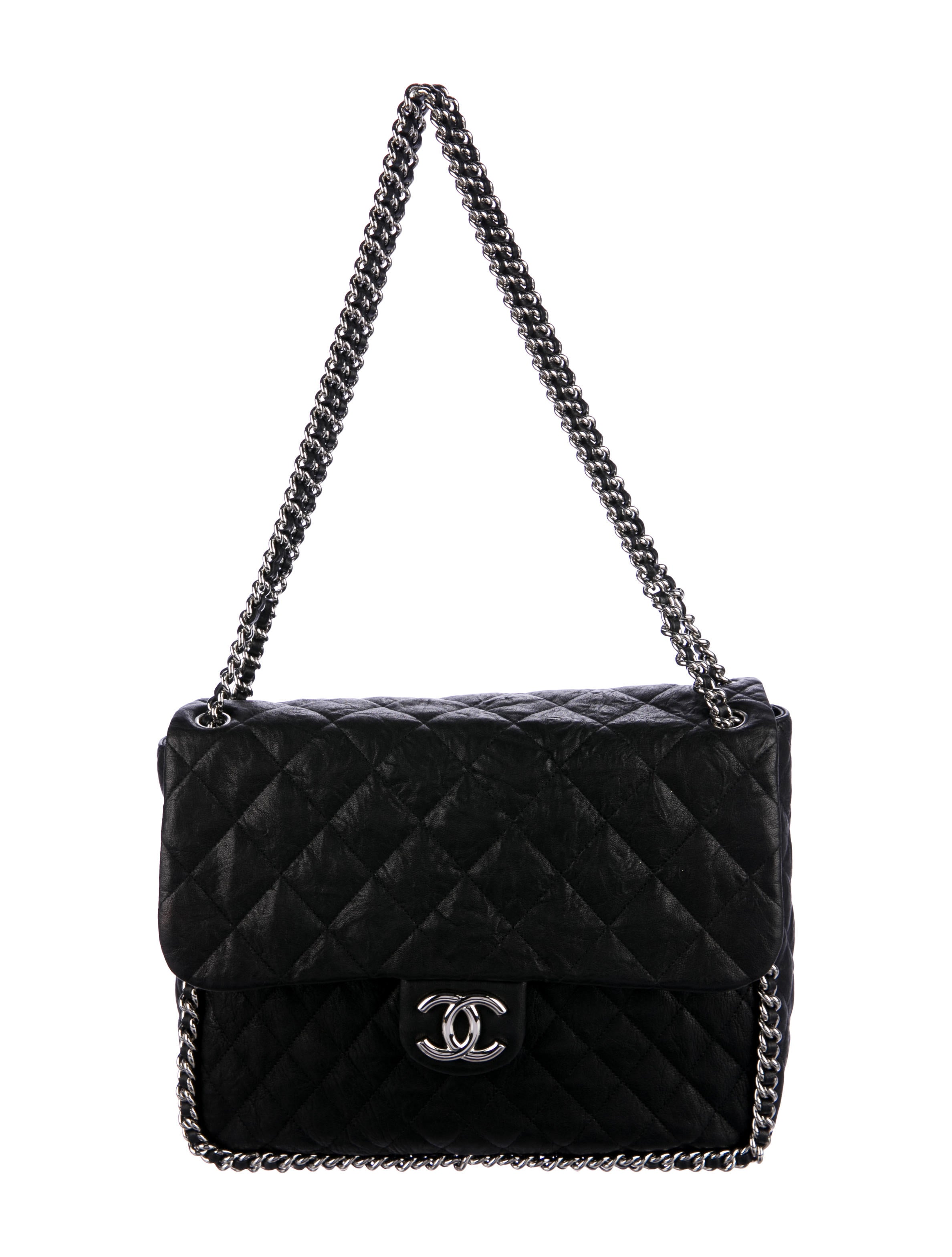 chanel maxi chain around bag