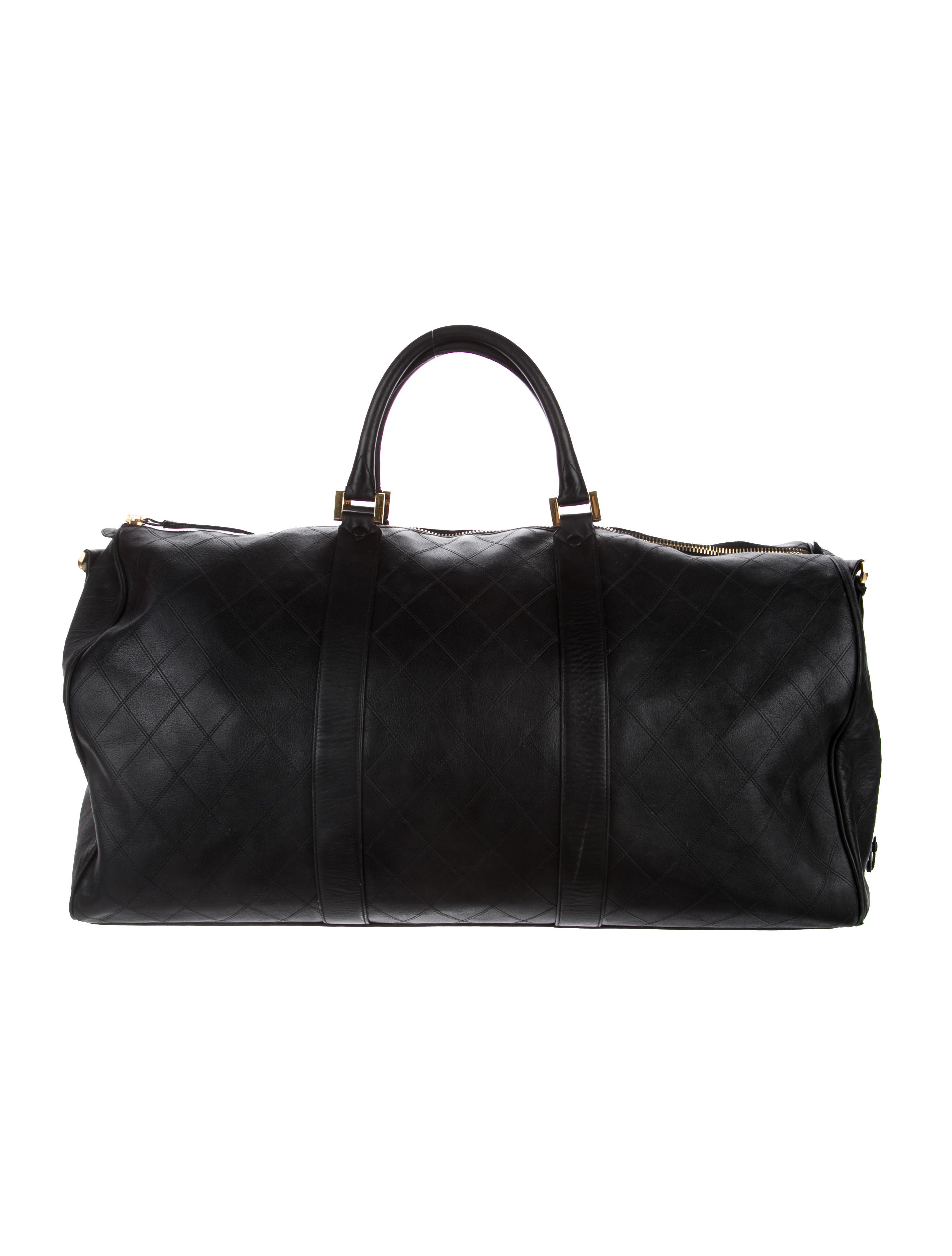 Chanel Vintage Quilted Duffle Bag Handbags CHA211016 The RealReal