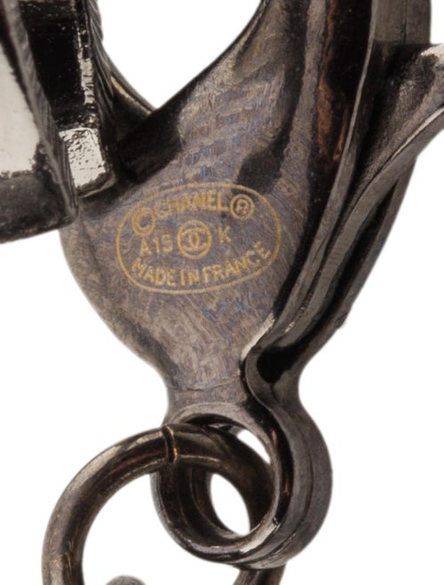 Chanel Faux Pearl & Crystal Curb Chain Choker Necklace