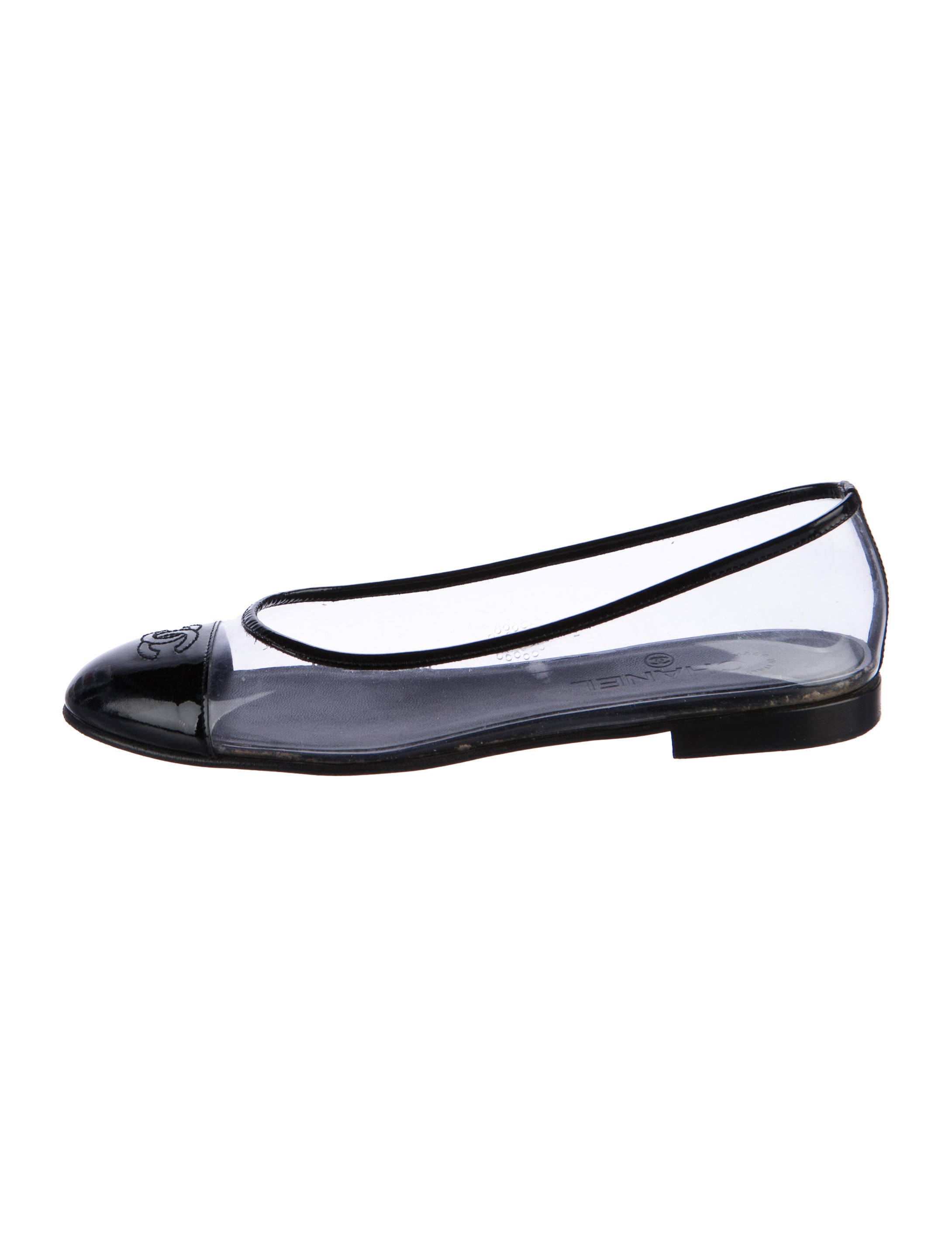 chanel pvc flats