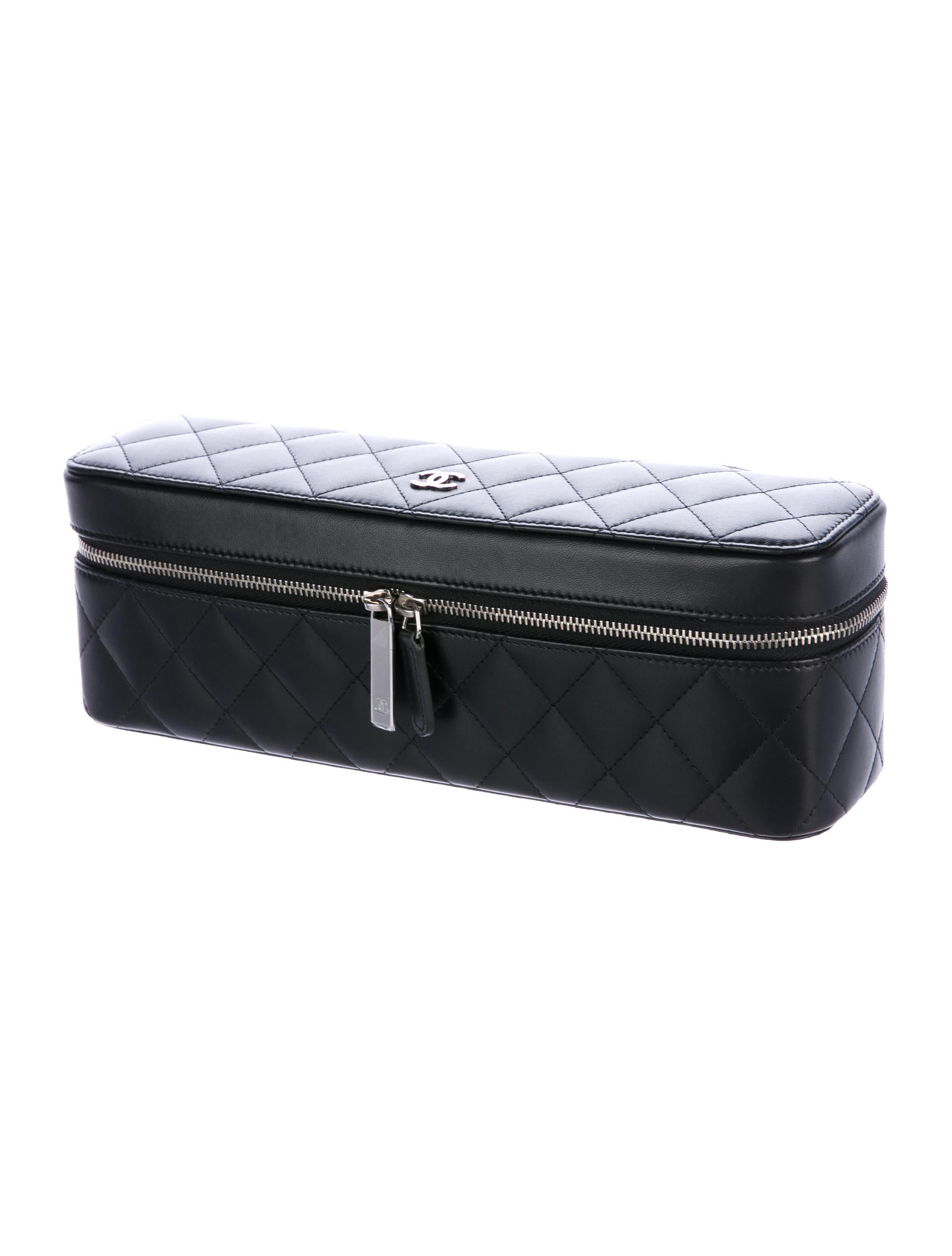 Chanel 2016 Quilted CC Watch Case w/ Tags - Black Travel