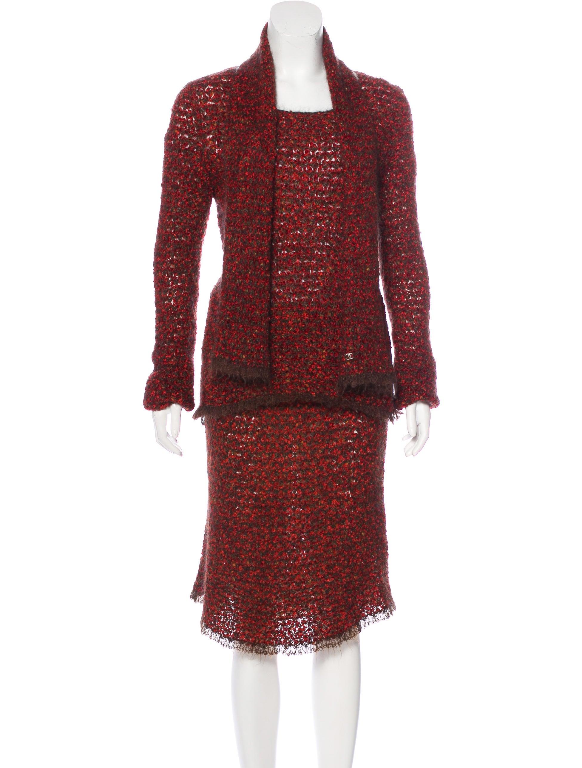 chanel vintage 3 skirt set clothing cha226356 chanel vintage 3 skirt set clothing cha226356