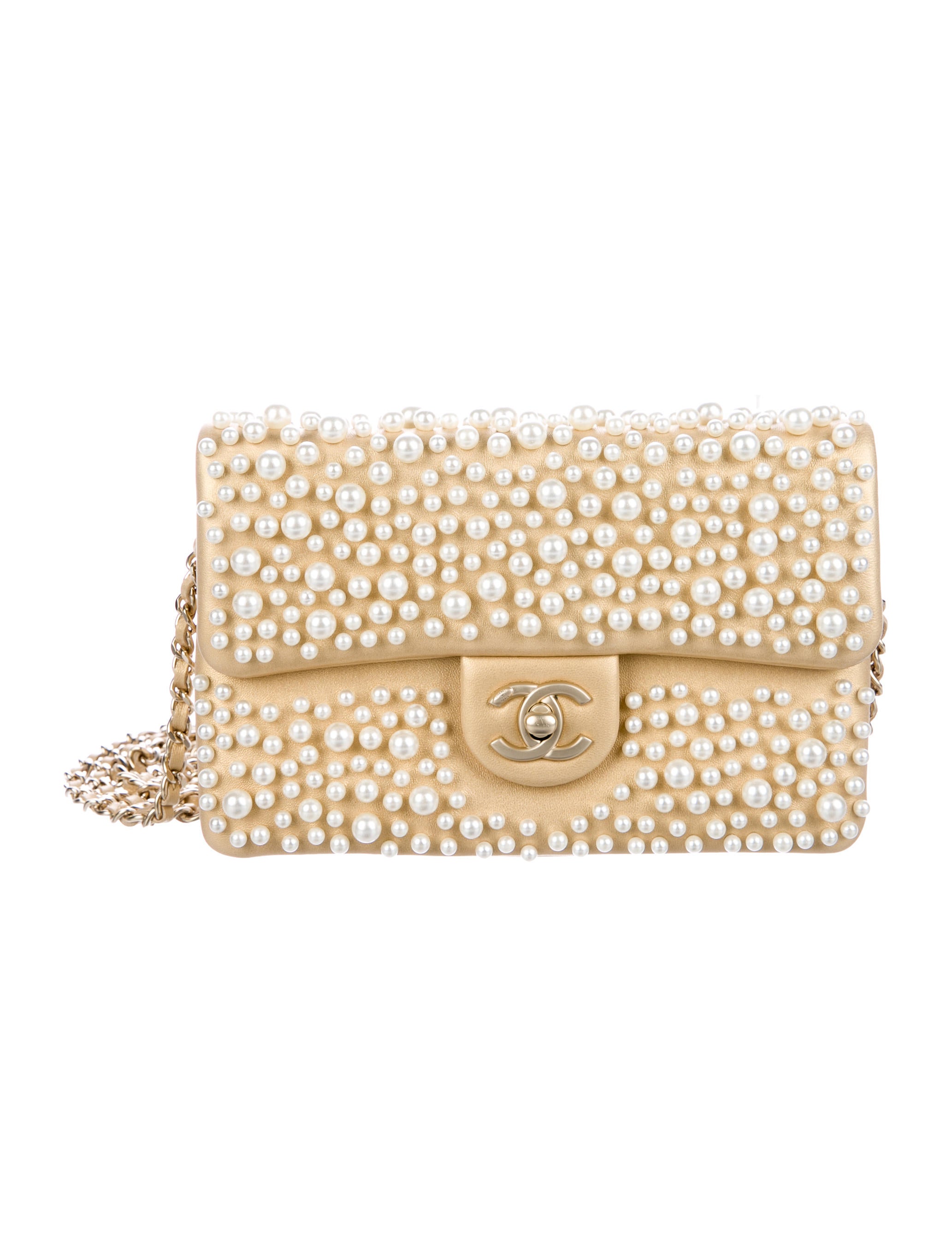 chanel pearly flap bag
