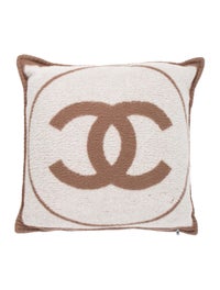Chanel Wool Cashmere Throw Pillow Pillows Throws Cha229259