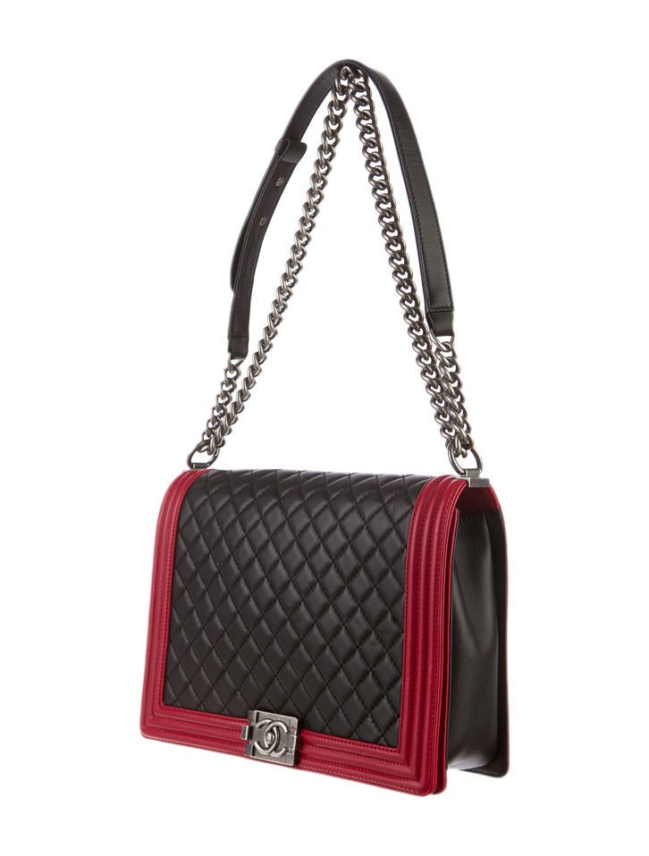 Chanel Large Quilted Boy Flap Bag Handbags CHA23023 The RealReal