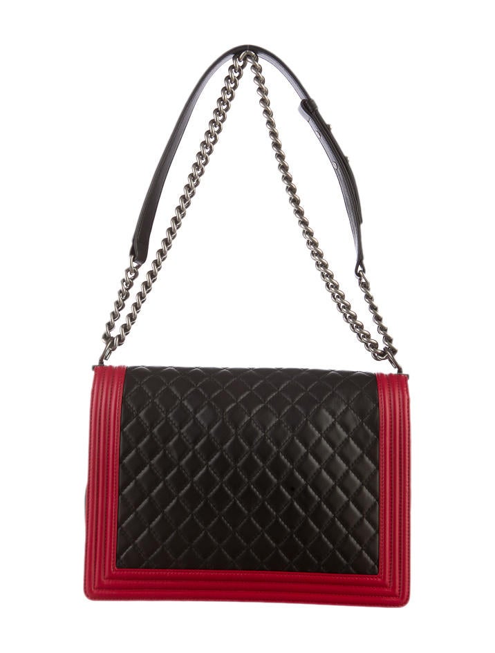 Chanel Large Quilted Boy Flap Bag Handbags CHA23023 The RealReal