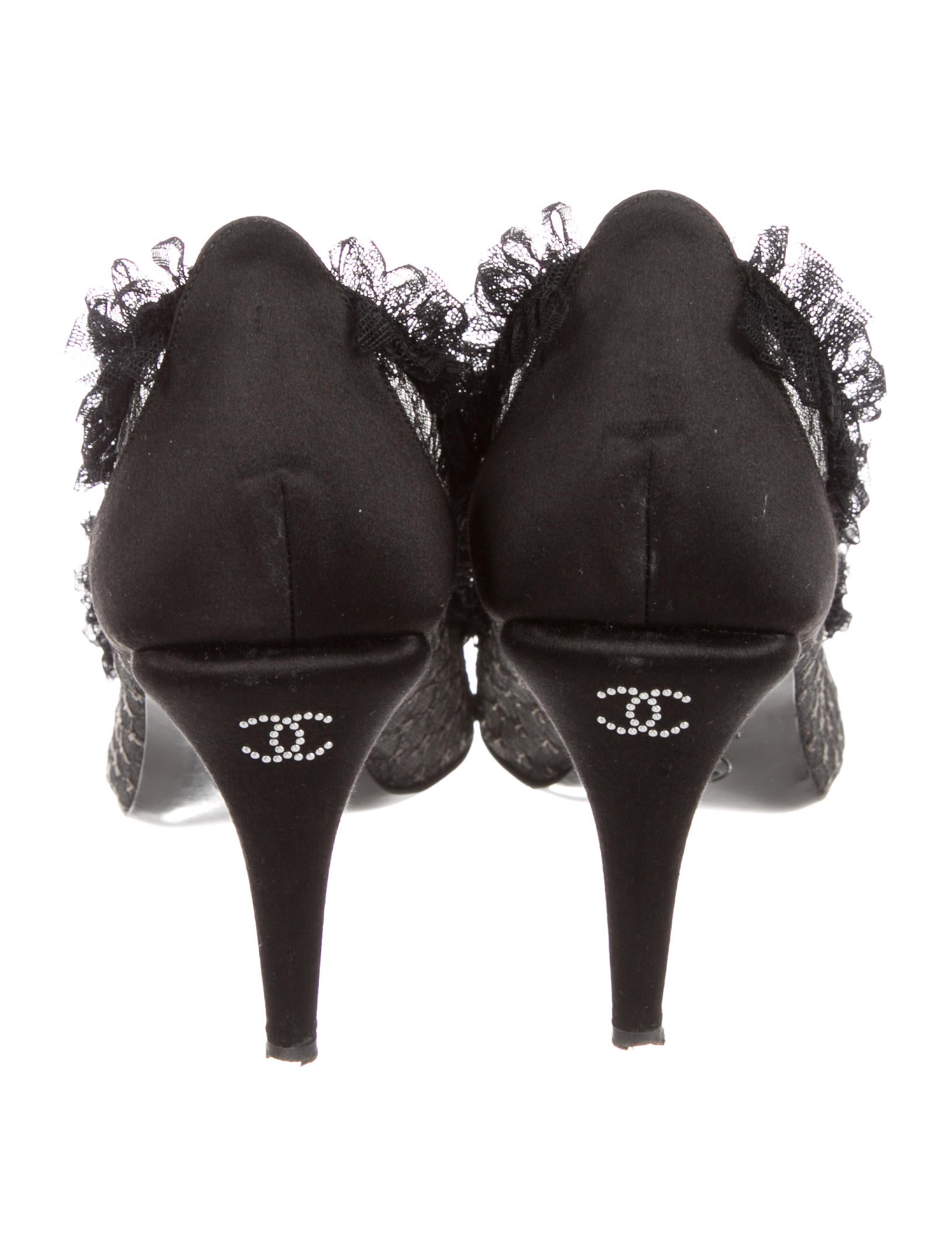 chanel mesh cap-toe pumps - shoes - cha240296 | the realreal