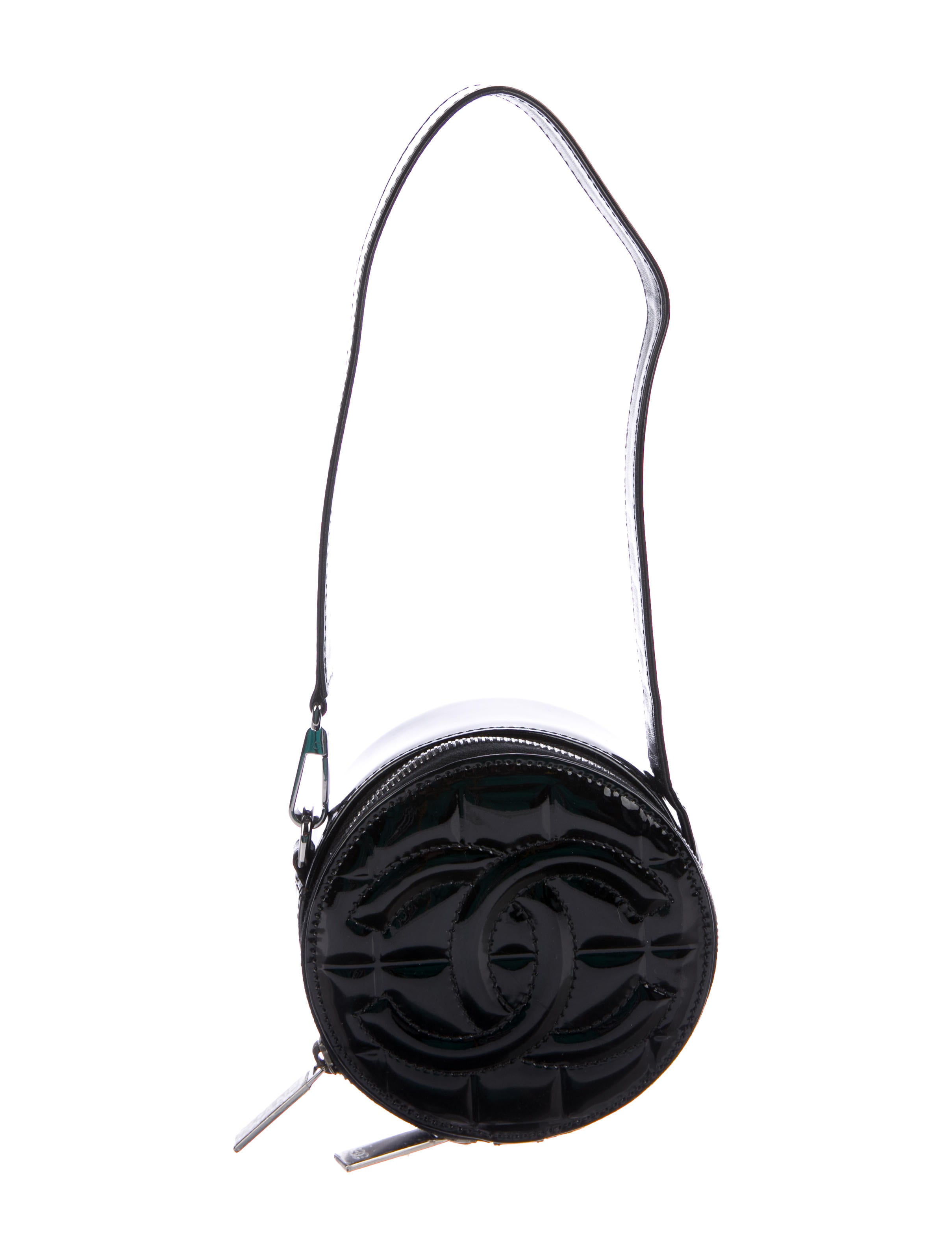 Chanel Patent Quilted Circle Bag