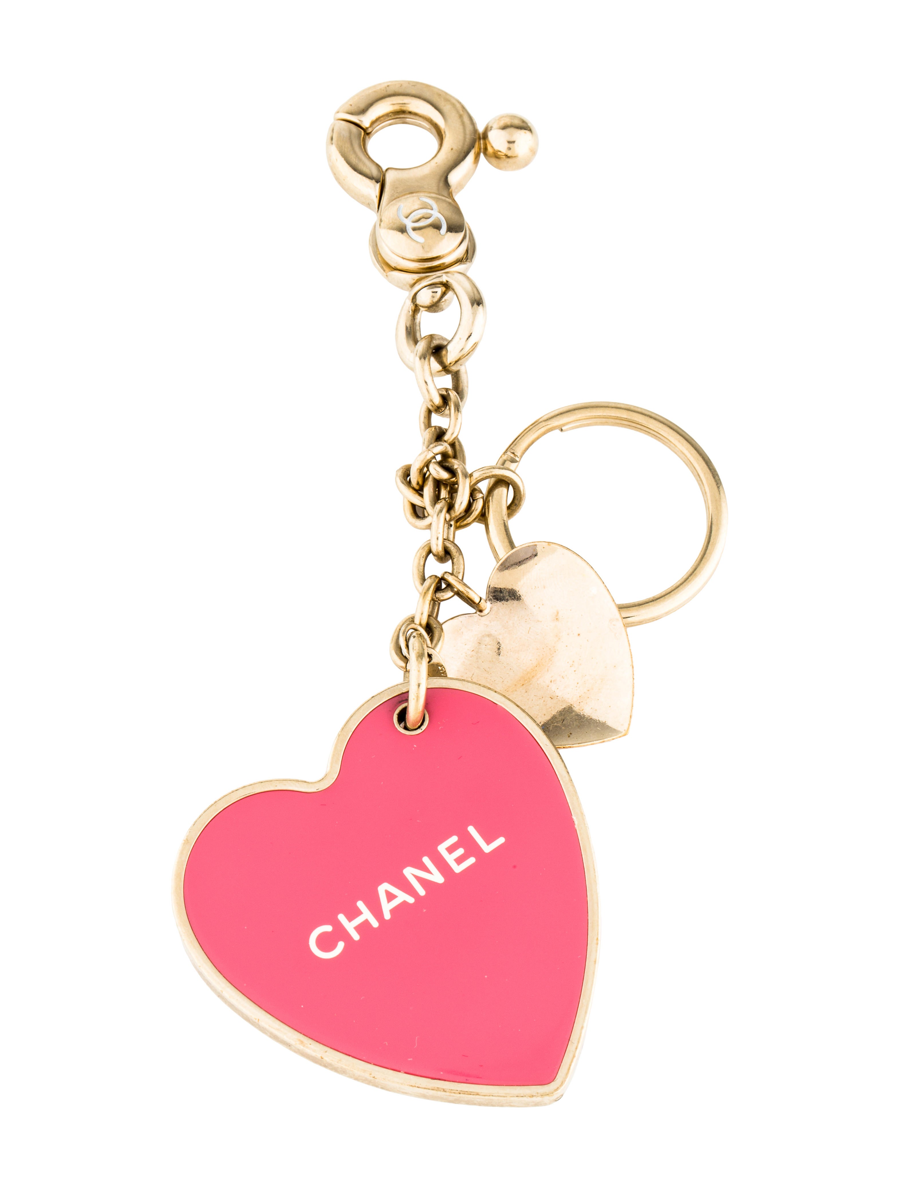 Chanel Heart Bag Charm - Gold Keychains, Accessories - CHA243876
