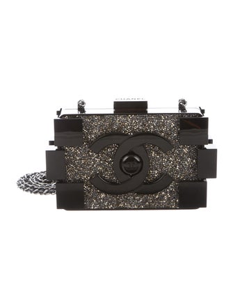 Chanel Crystal Embellished Lego Clutch