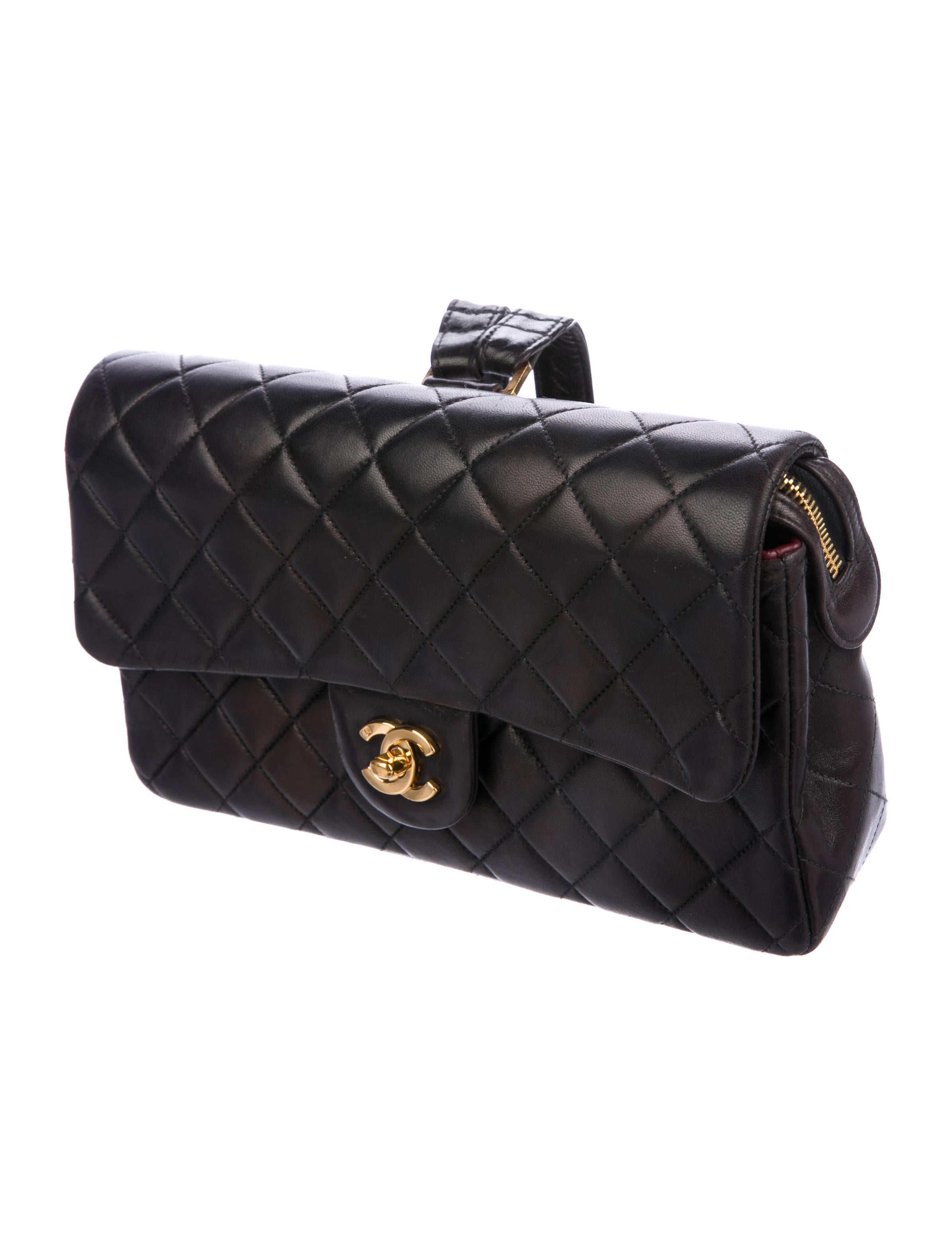 Chanel Vintage Quilted Cc Backpack Handbags Cha246405 The Realreal Vintage Quilted Cc Backpack