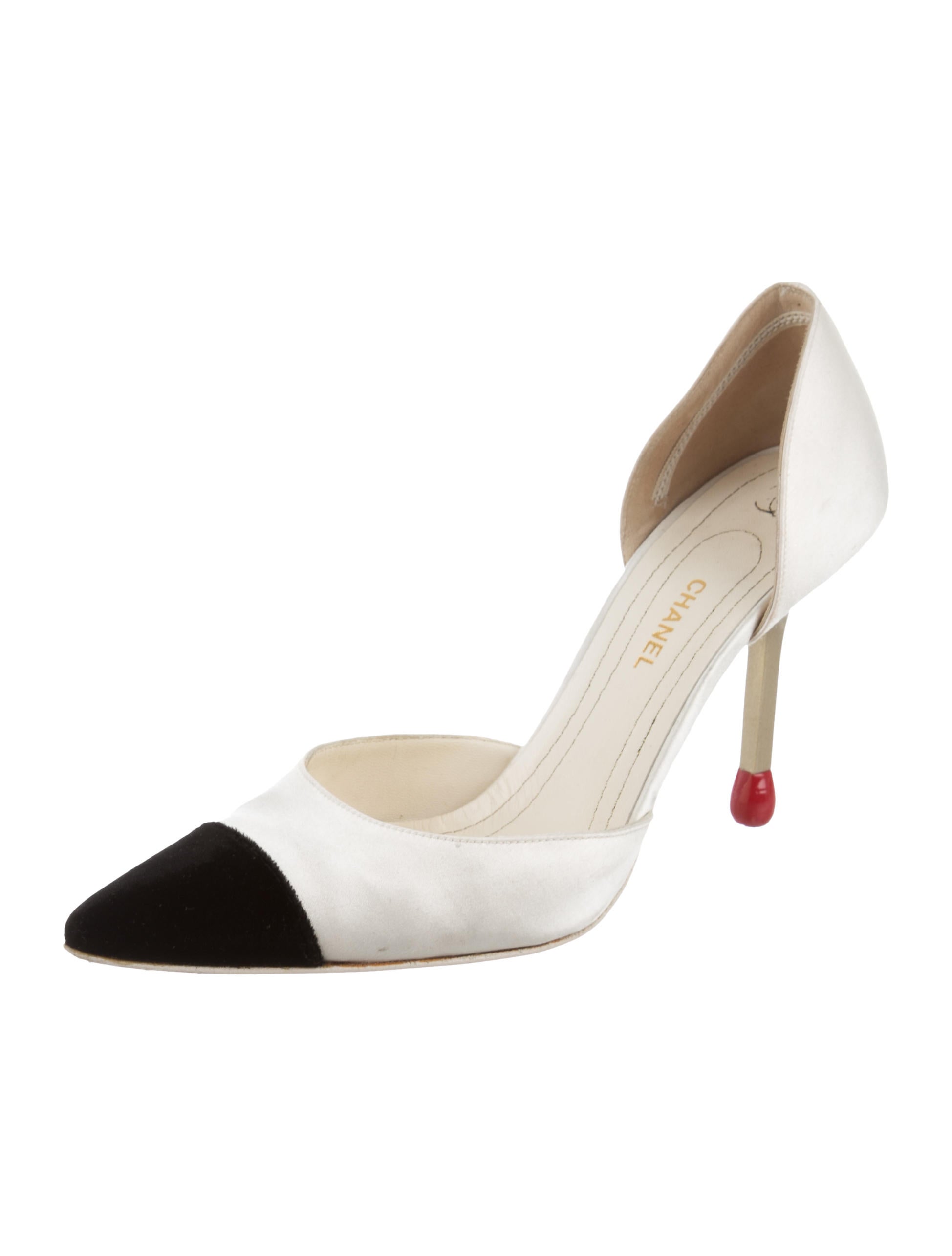 CHANEL バイカラーミュール 36.5 Chanel Matchstick D'Orsay Pumps - Neutrals Pumps, Shoes