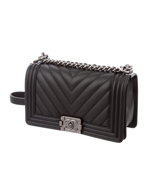 Chanel 2018 Chevron Medium Boy Bag