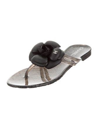 Chanel Camellia Jelly Sandals