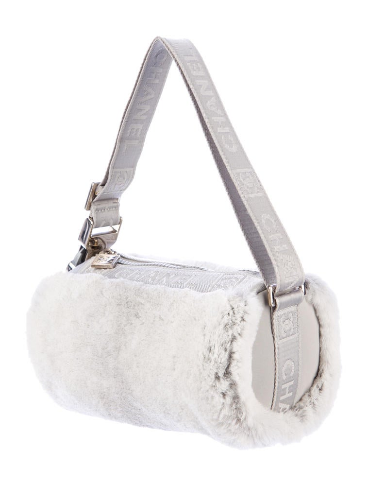 Chanel Fur Bag Grey Shoulder Bags, Handbags CHA26436 The RealReal