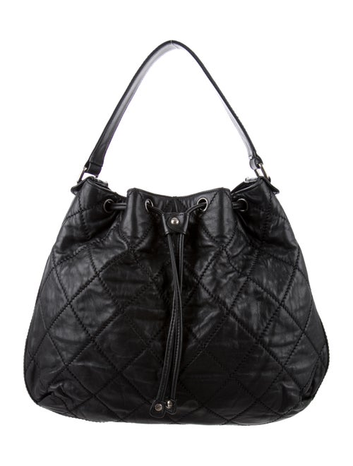 Chanel Diamond Stitch Drawstring Hobo
