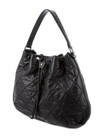 Chanel Diamond Stitch Drawstring Hobo