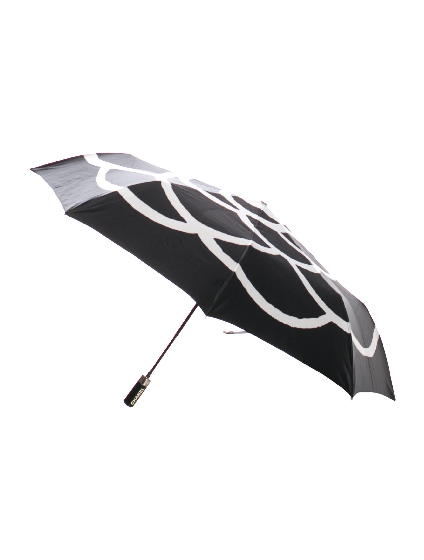 Chanel Camellia Retractable Umbrella