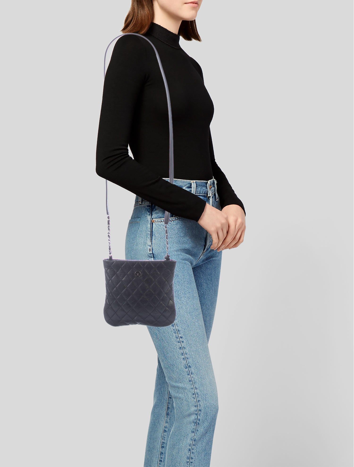 Chanel Uniform Quilted Crossbody Black Shoulder Bags, Handbags