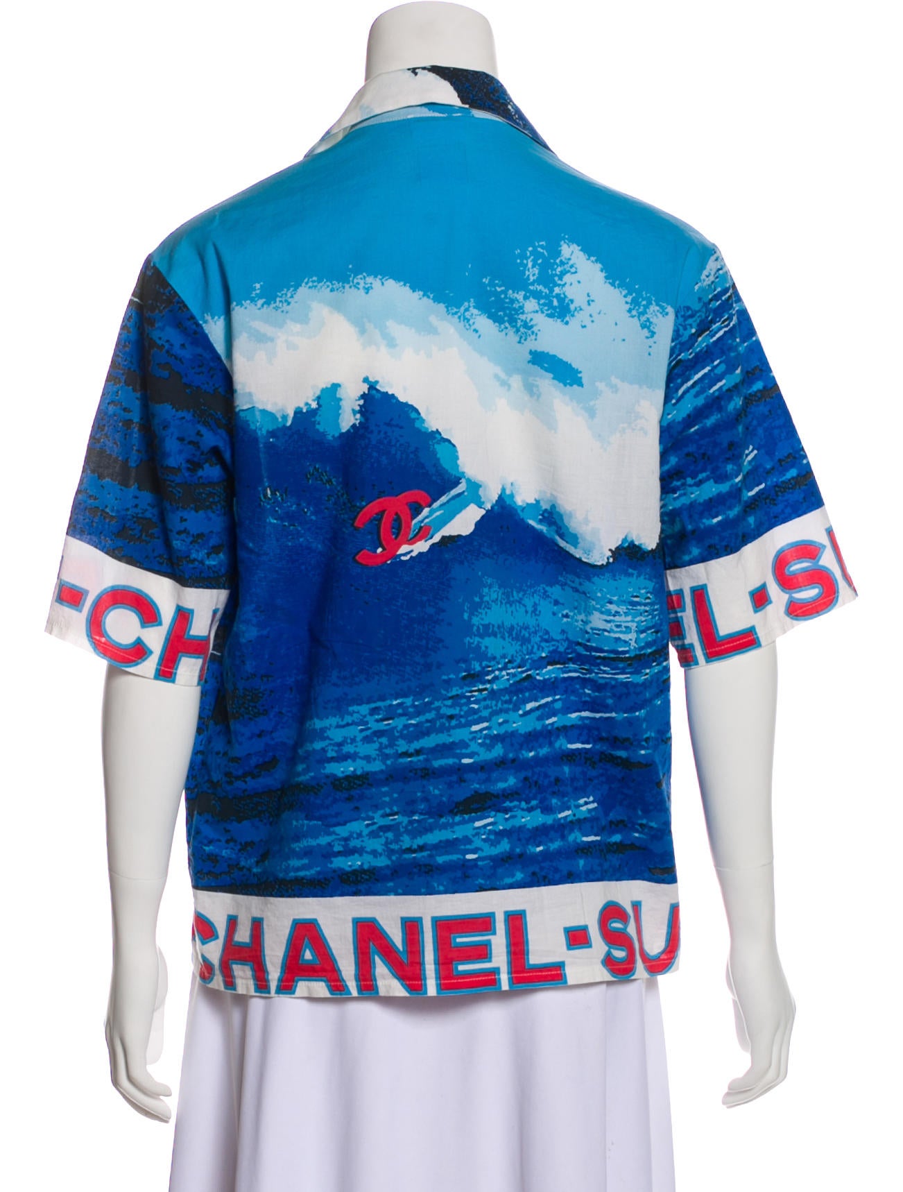 Chanel Surf Logo Top - Blue Tops, Clothing - CHA285986 | The RealReal