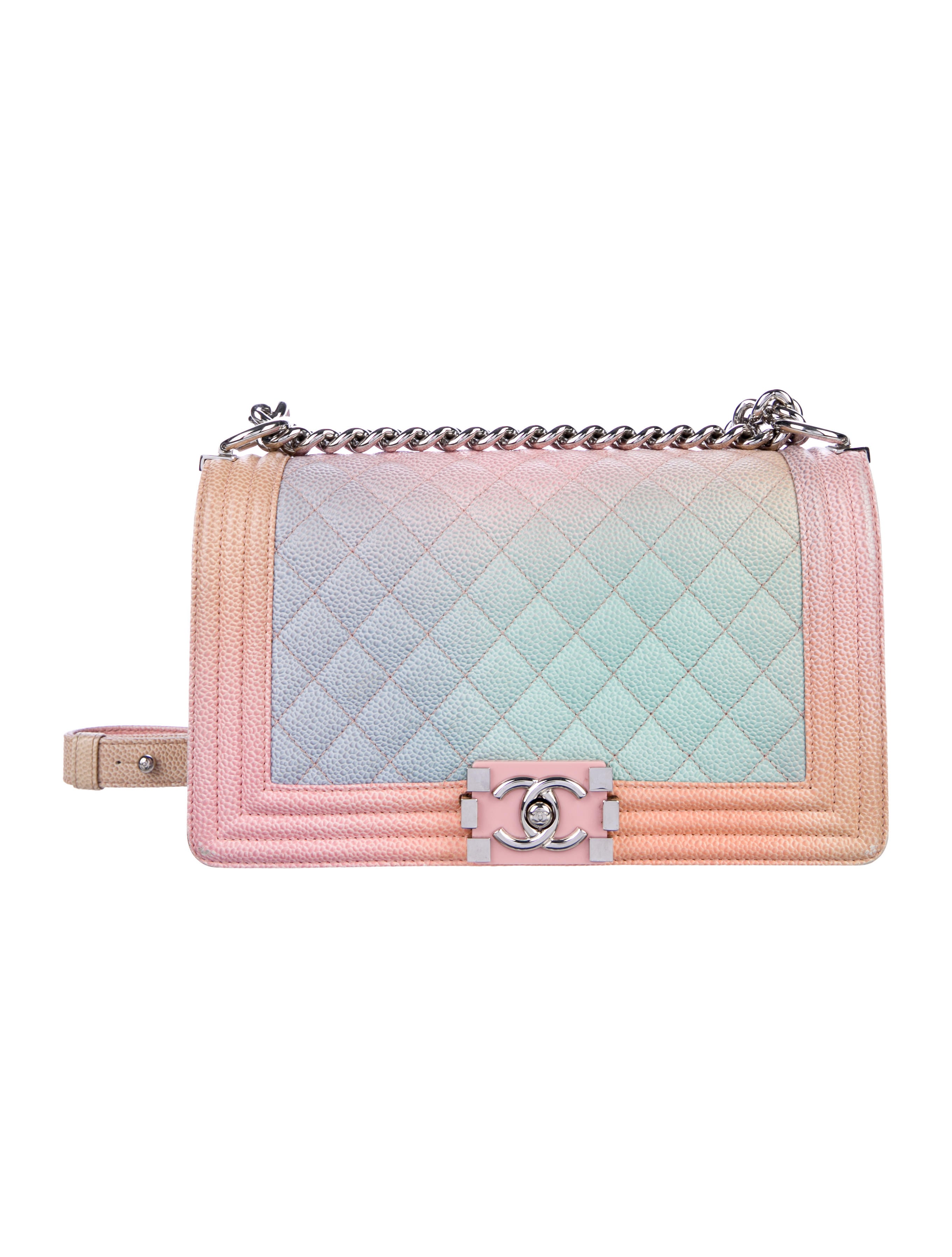 Chanel 2018 Rainbow Medium Boy Bag Handbags CHA296530 The RealReal