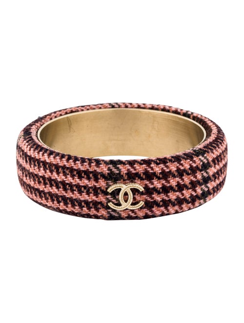Chanel CC Tweed Bangle