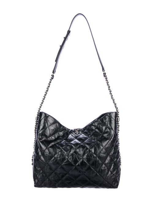 Chanel 2017 Large Big Bang Hobo Metallic