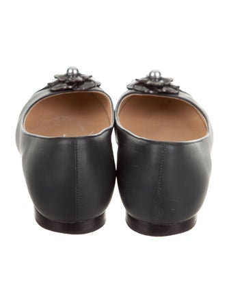 Chanel Mother of Pearl Camellia Flower Flats